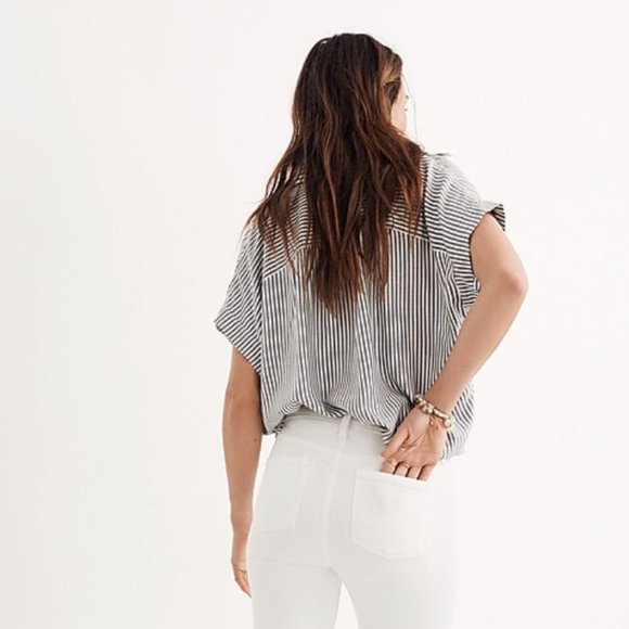 Madewell Central Shirt in Gabriel Stripe - Picture 3 of 5